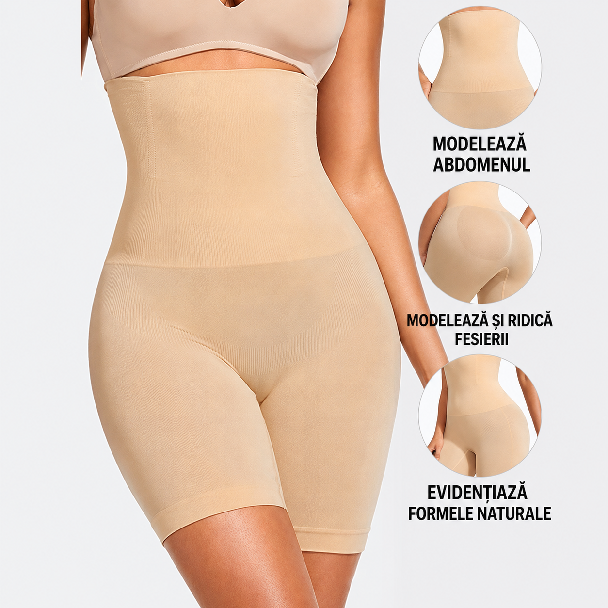 Pantaloni modelatori cu talie înaltă