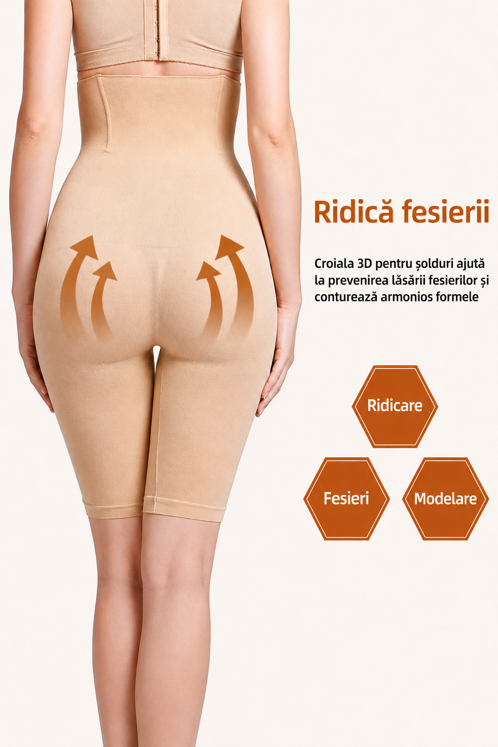 Pantaloni modelatori cu talie înaltă