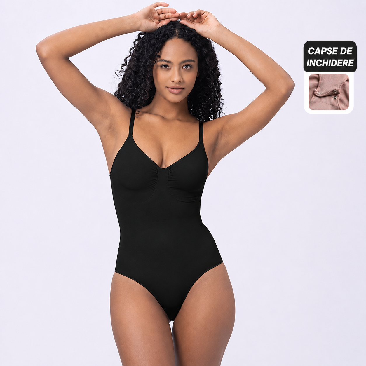 Body modelator cu capse și bretele