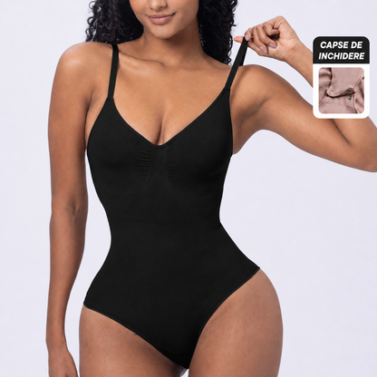 Body modelator cu capse și bretele