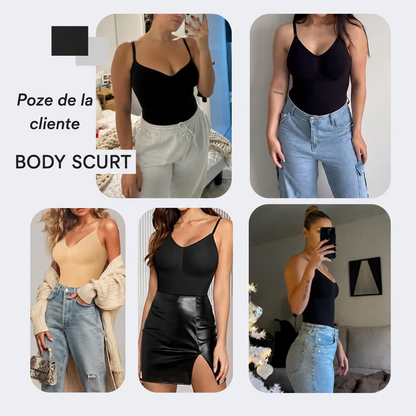 Body modelator cu capse și bretele