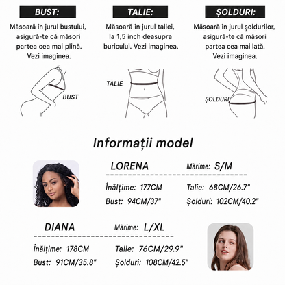 Body modelator cu capse și bretele